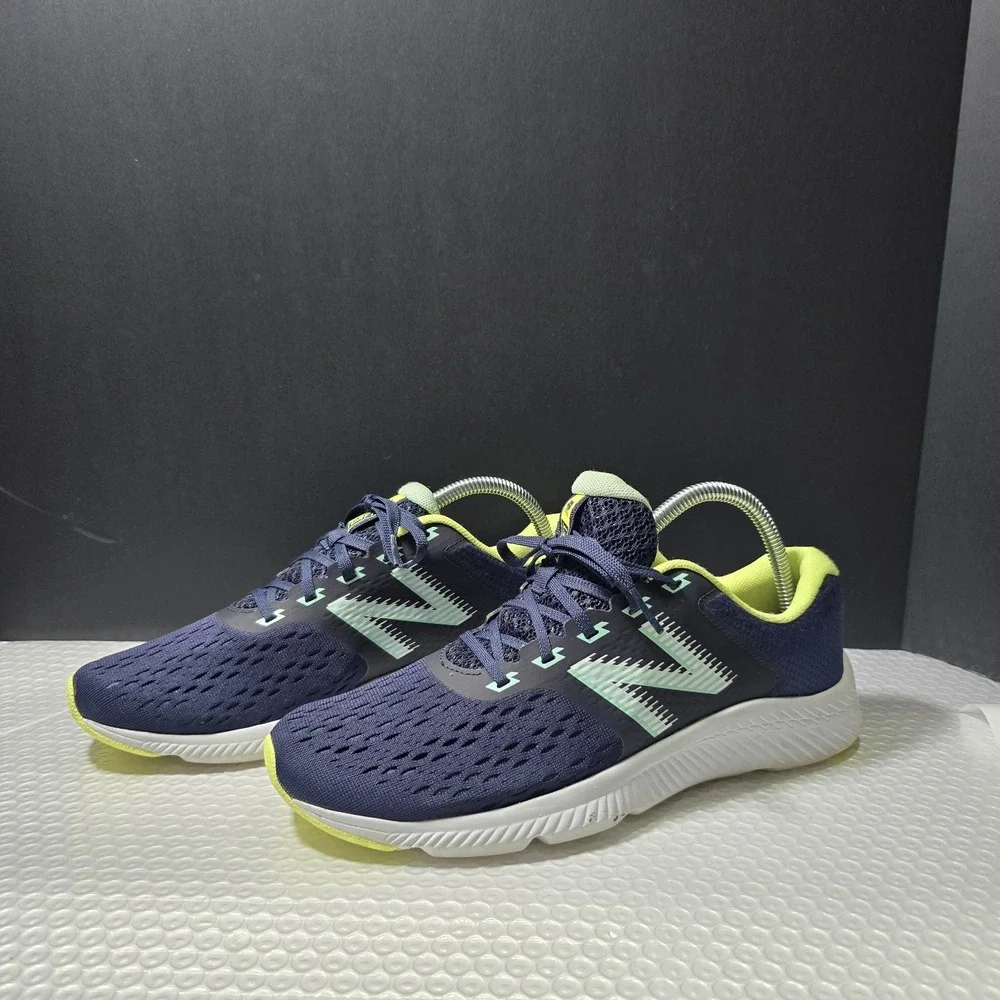 New Balance DRFT V1 Running Shoes Sz 9.5 Navy Blue Vibrant Green